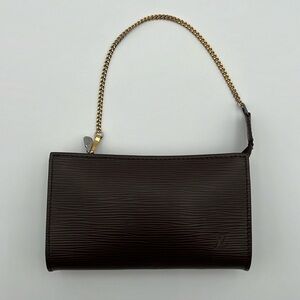 Louis Vuitton Epi Leather Mini Pochette Moka Color
